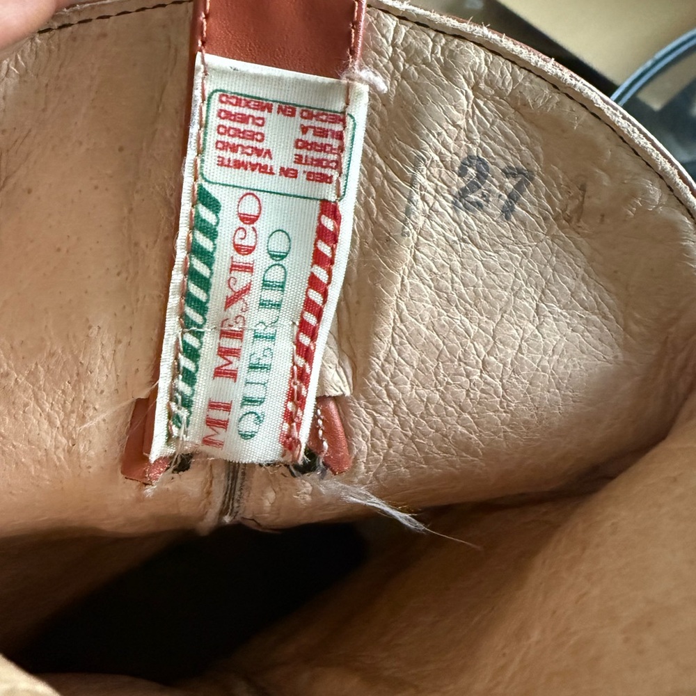 Men's Western Leather Boots - Rich Brown - Picture 13 of 13
